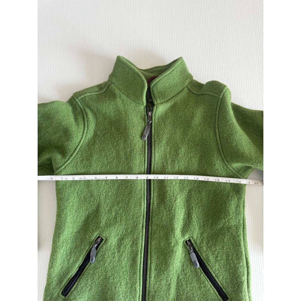 Ibex Merino Wool Full Zip Jacket Medium Green Gorpcore Earthy Outdoors Camping - Picture 12 of 16